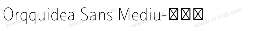 Orqquidea Sans Mediu字体转换